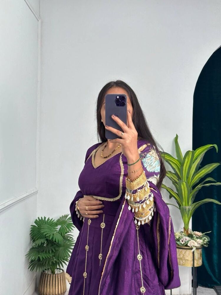 Gown With Dupatta - Bust Size: 42 Inch (In)