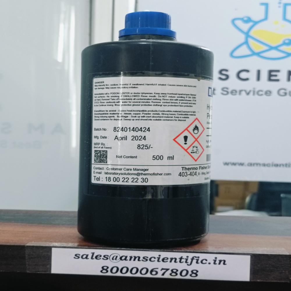 Hydrogen Peroxide Solution Er 500ml - Packaging Type: Plastic Bottle