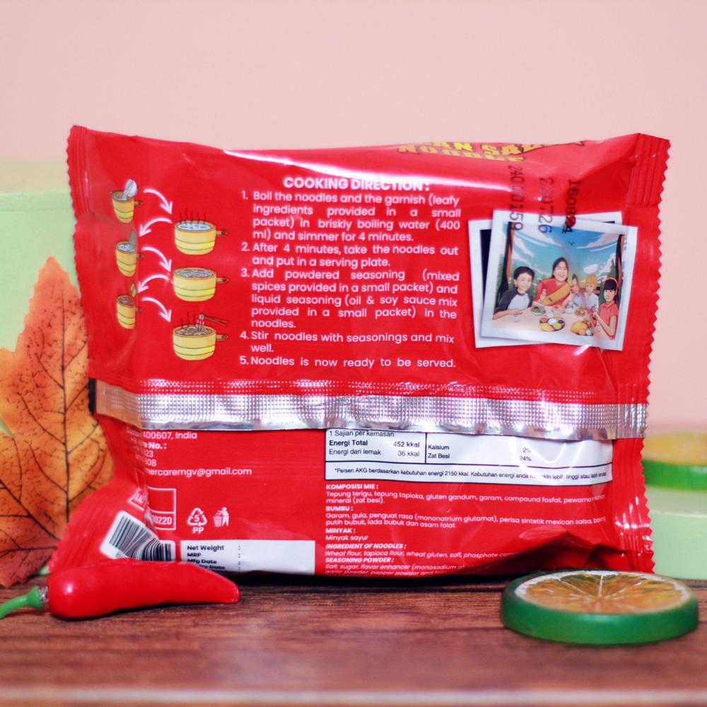 Mexican Salsa Hot and Spicy Authentic Flavor Noodles