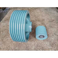 Cast Iron V Groove Pulleys For Machines - Cast Iron Ci Grade 25, Standard Size, Blue Color | Industrial Application, Durable Design