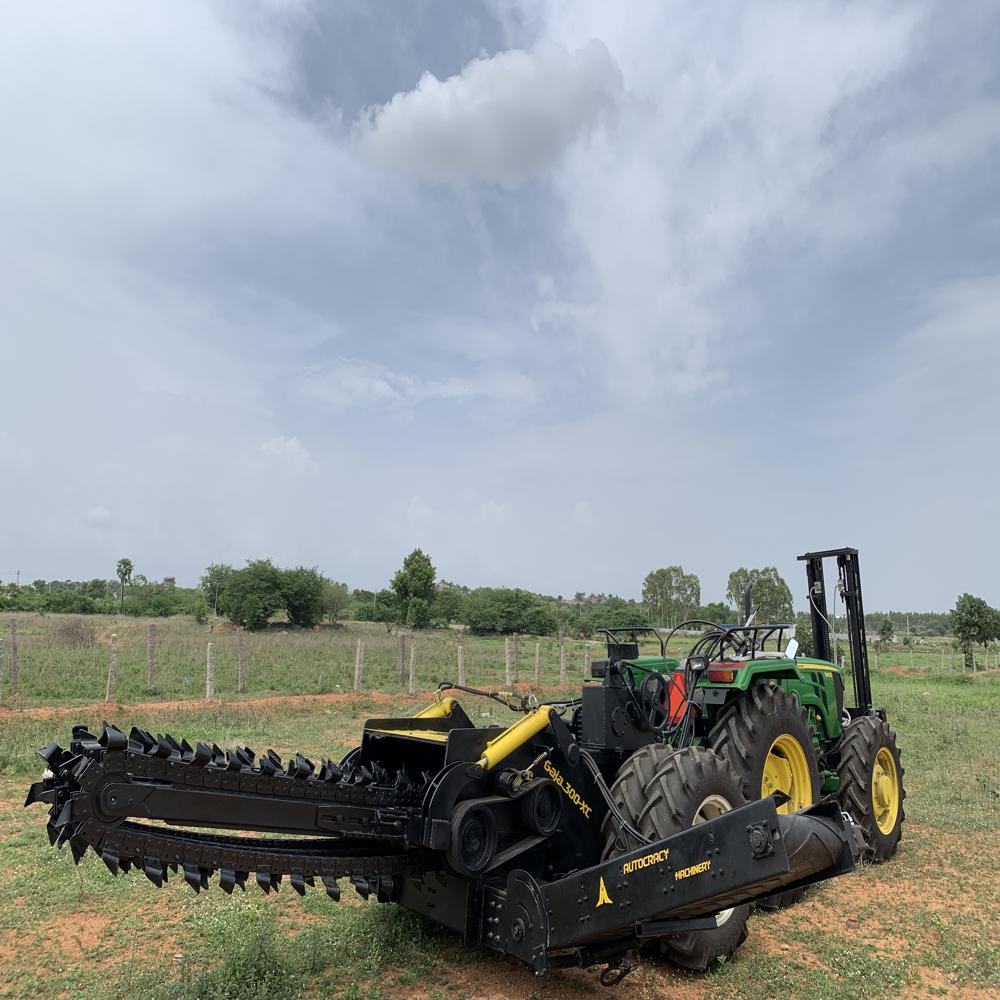Triple Chain Trencher - 5.2x2.8x1.7m 3300kg | High-capacity Up To 950mm Width 1500mm Depth Advanced Conveyor System