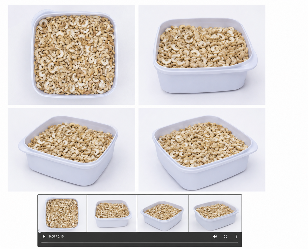 10Kg Jh1 Spend Fresh Split Cashew Nuts - Color: White