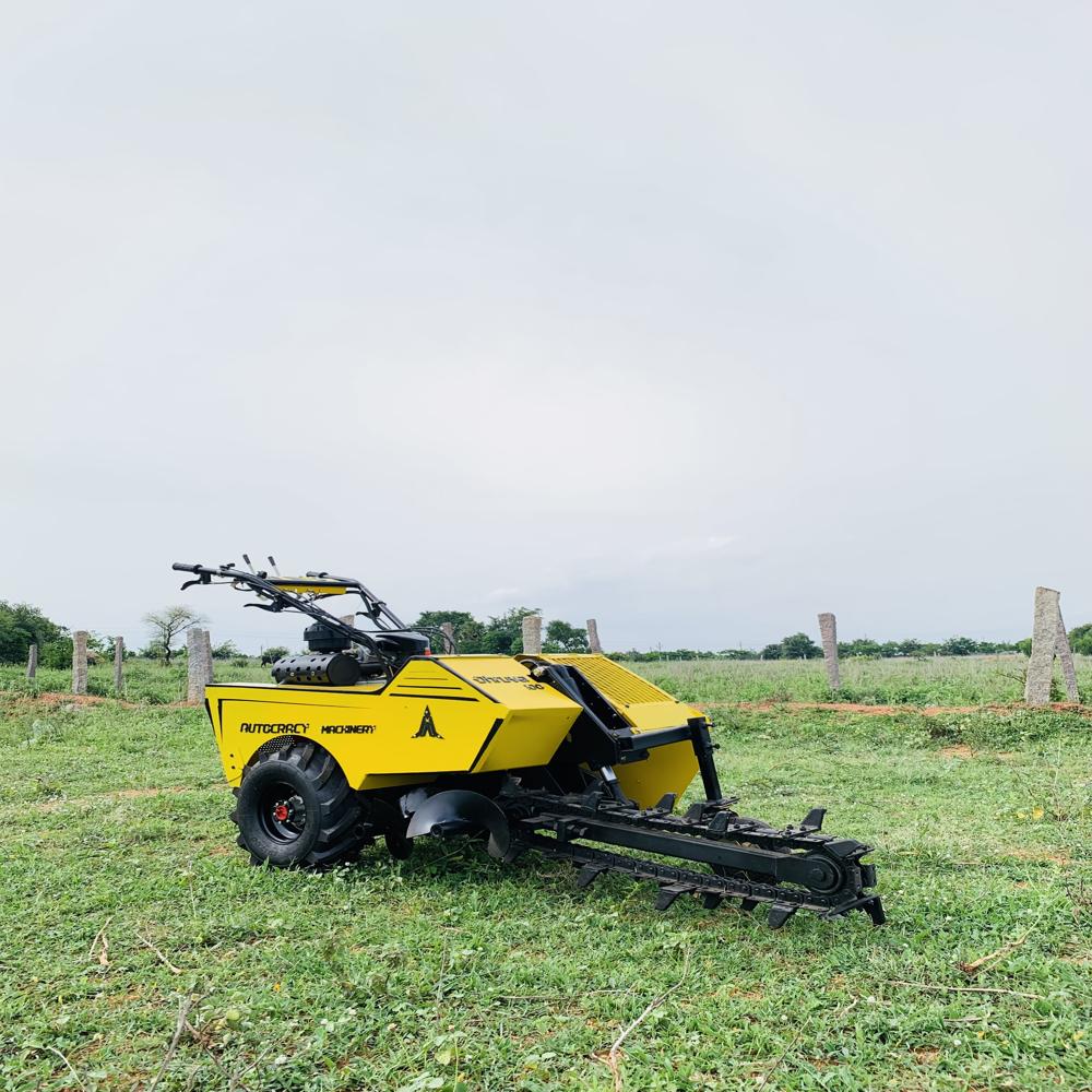 Mini Self Propelled Trencher - Dhruva 100 - Color: Yellow
