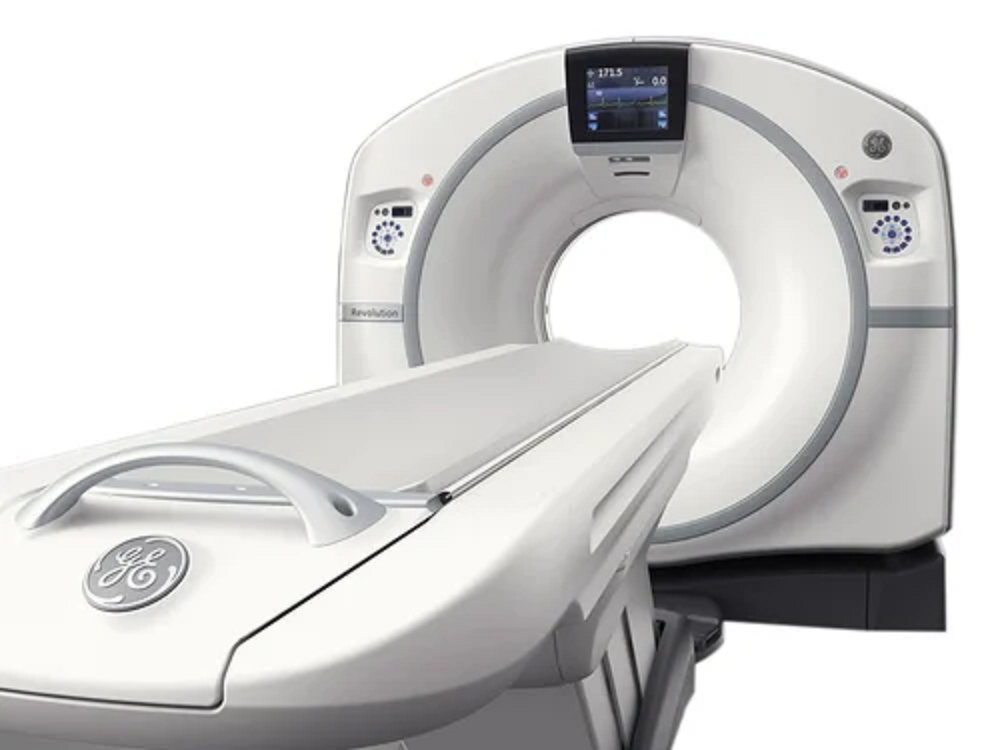 128 स्लाइस GE रिवोल्यूशन EVO CT स्कैन मशीन