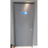 Steel Security Door For Ups Rooms - Color: Grey