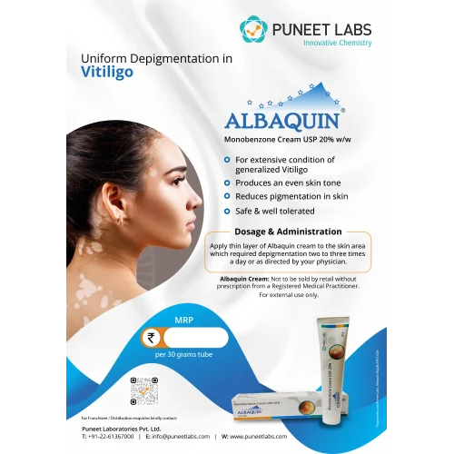 30gm Albaquin Monobenzone Cream 20%