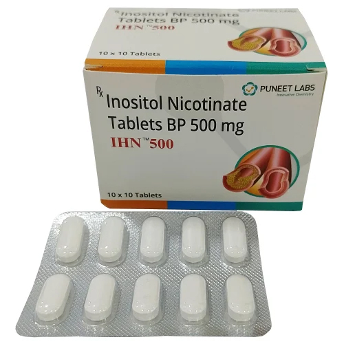 IHN 500 - Inositol Nicoti nate BP 500mg Tablets