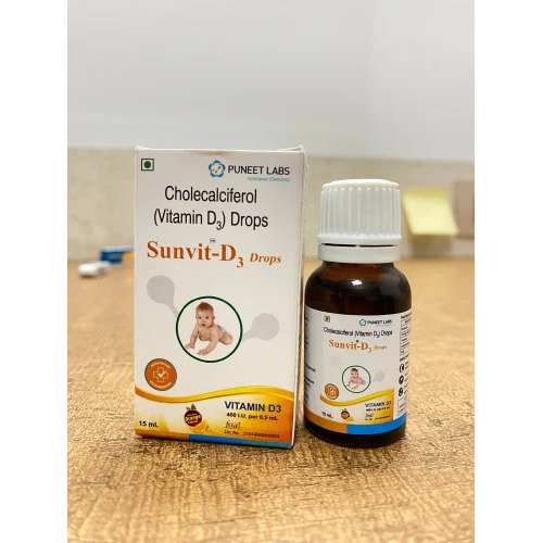 Sunvit-D3 Drops - Cholecalciferol (Vitamin D3)