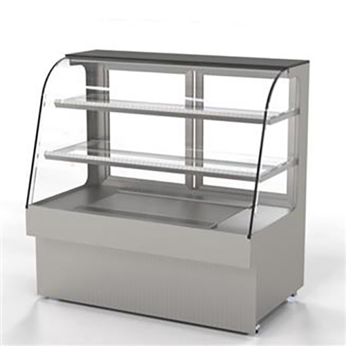 Display Counter With C Bend Glass