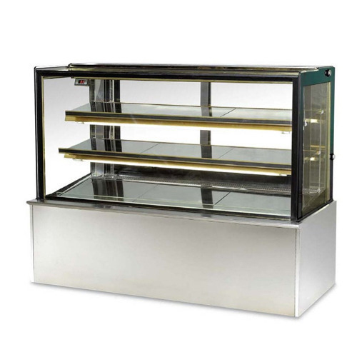 Display Counter With Straight Glass