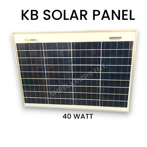 40w Kb Solar Panel - Color: Blue at Best Price in Amravati | Shree ...