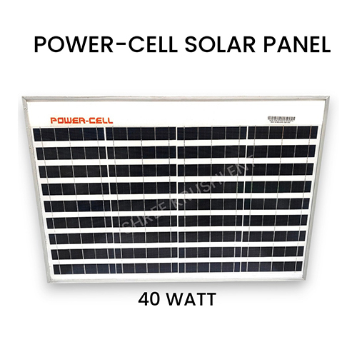 40W Power-Cell Solar Panel - Color: Blue
