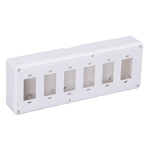 6 Way Flush Type Gang Box - Application: Electrical