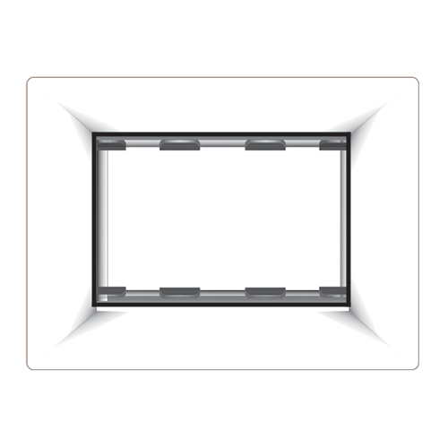 White And Black M Plates