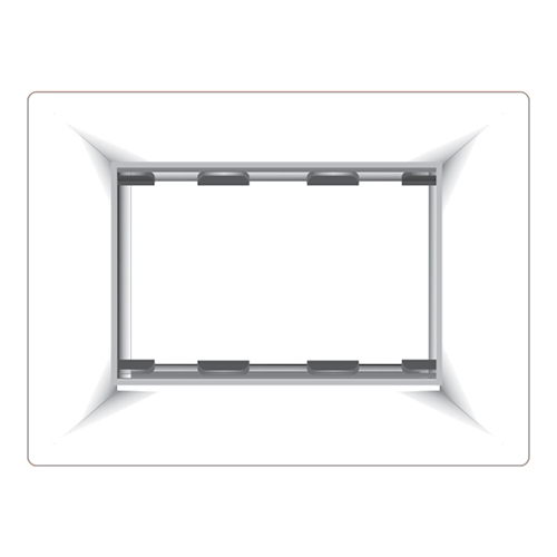 White And Silver M Plates