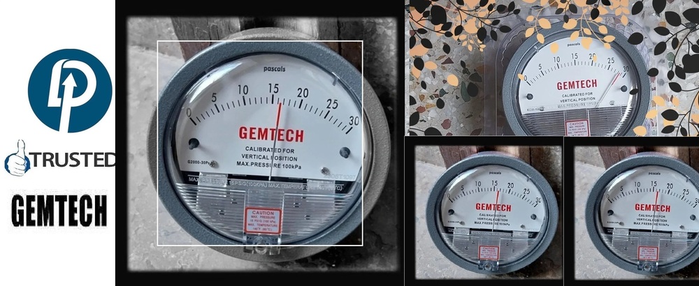 Gemtech Differential Pressure Gauge From Kastbhanjan Industrial Estate Ahmedabad Gujarat - Accuracy: A 2% Of Full Span At 70 (21 (A 3% On -0