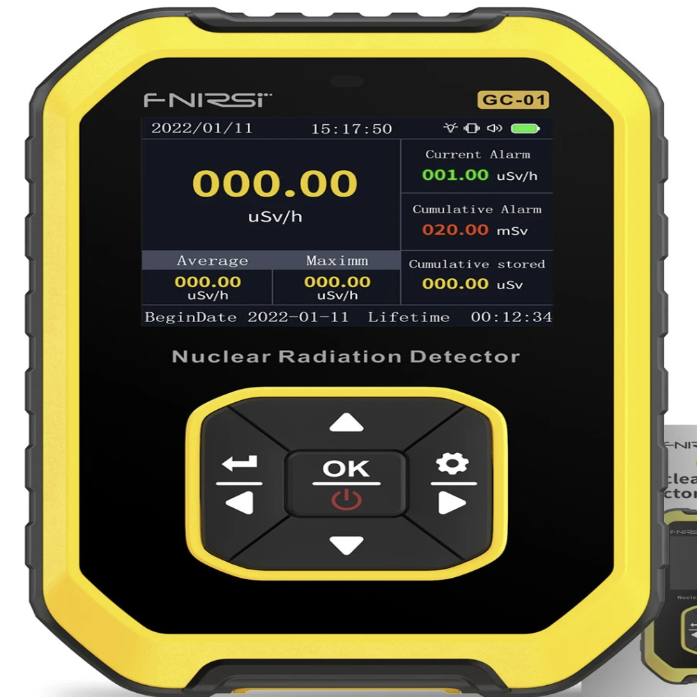 Gc 01 Nuclear Radiation Detector - High-precision Geiger-miller Counter, Versatile Detection Of Beta Particles, Gamma Rays, And X-rays, Multiple Alarm Modes