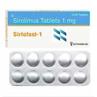 1mg Sirolimus Tablets - 1 Mg, 10 Tablets Per Pack | Suitable For Adults & Aged Persons, Prescription Required, Store In Cool & Dry Place