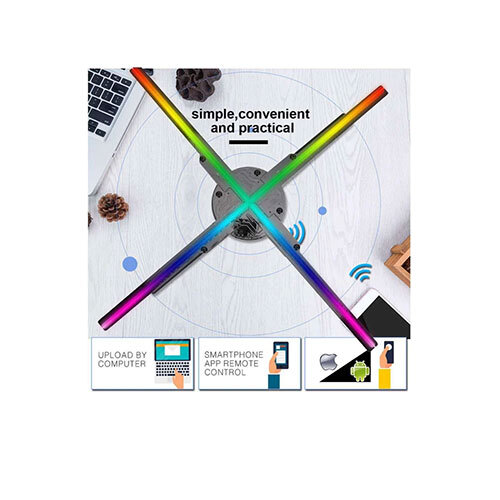 50cm With 4 Blade Hologram Fan for Business Promotion