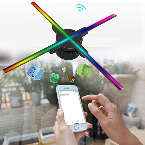 3d Hologram Fan 50cm With 4 Blade - Application: Retail Stores