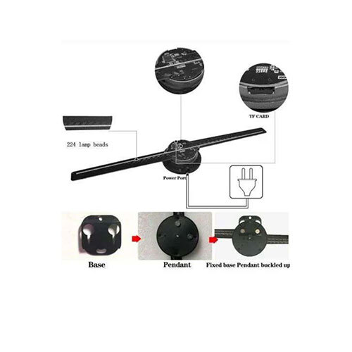 3d Hologram Fan 50cm - Application: Advertising