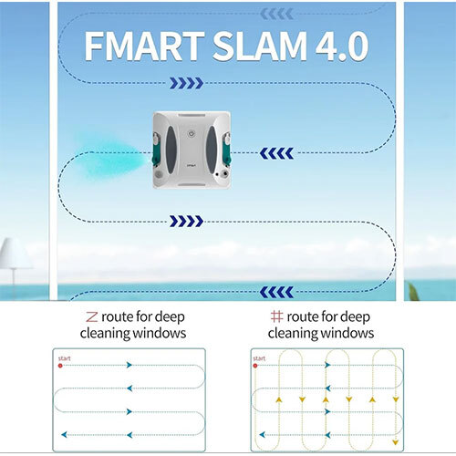 Smart Window Cleaning Robot - Color: White