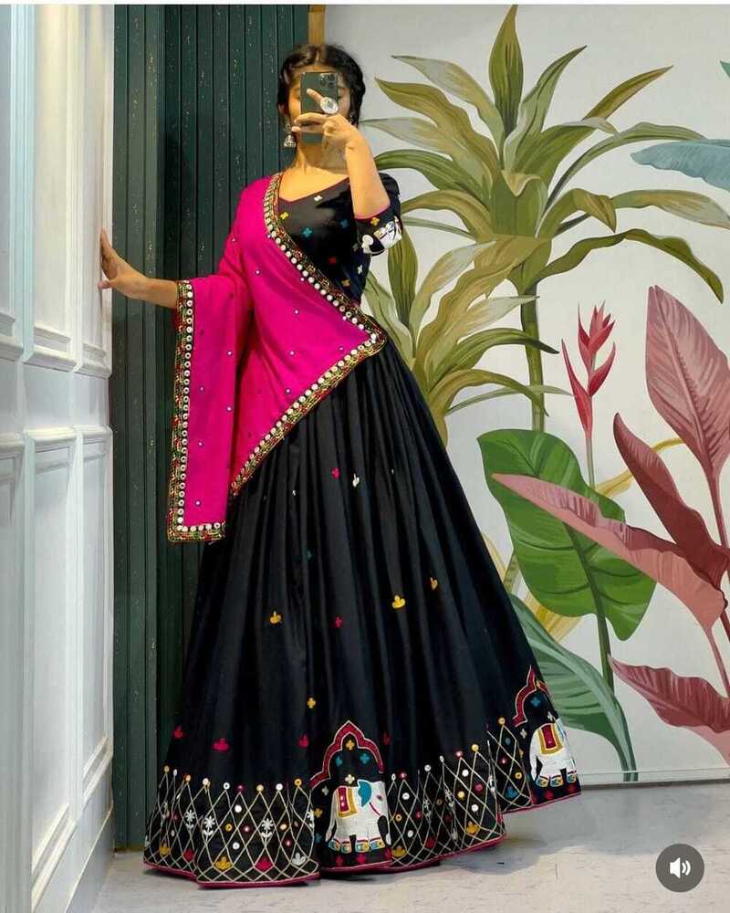 Navaratri Chaniya Choli - Color: Black