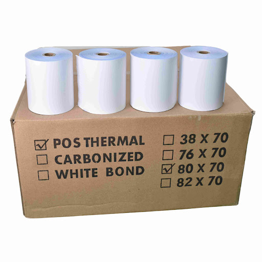 OEM Printed Cash Register Roll Jumbo Rolls Therma Paper