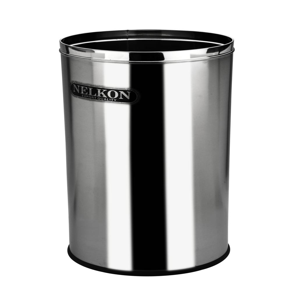 Open Top Solid SS Dustbin 14x28