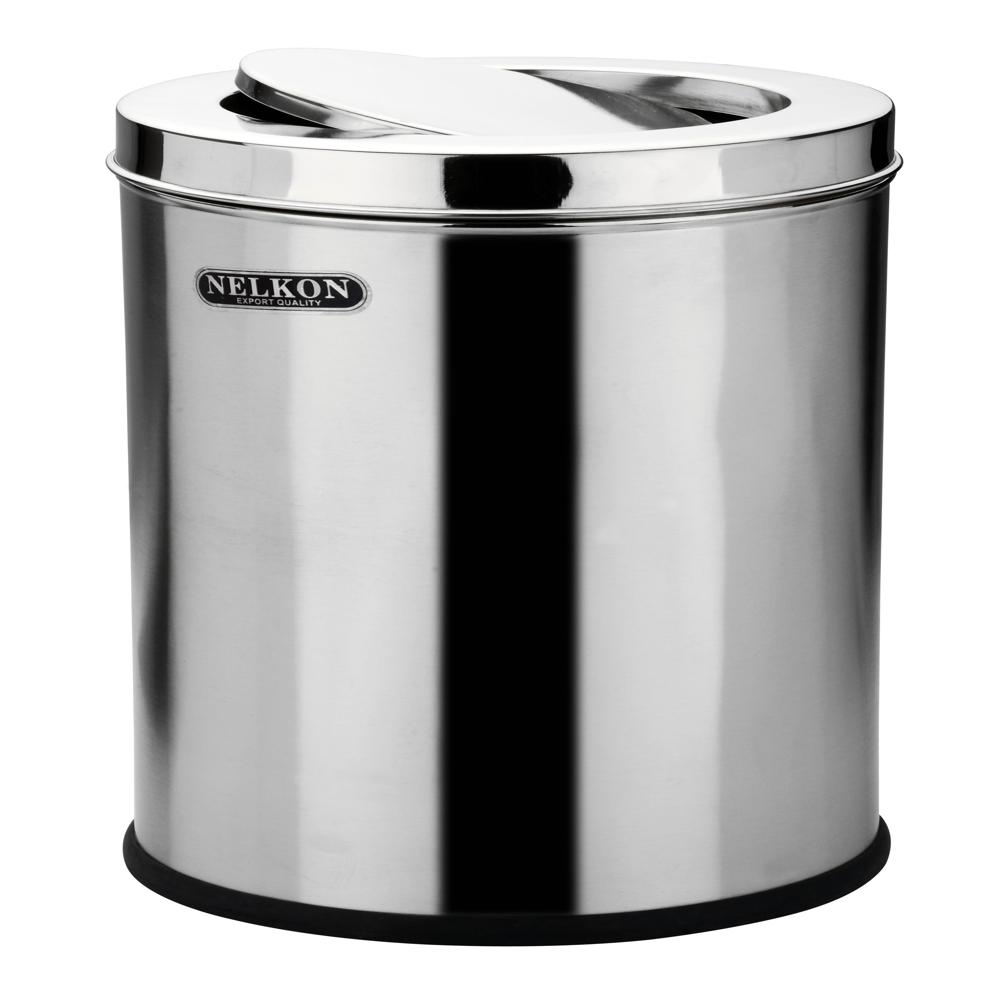 Open Top Solid SS Dustbin 14x28