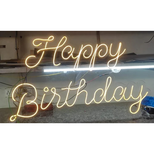 Happy Birthday Neon Sign Board