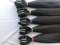 Black Natural Straight Human Hair Extension, Premium Remy Hair Extension