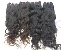 100% Unprocessed Human Hair Wavy Raw Cambodian Hair, India Original Human Hair - Color: Natural Black And Brown