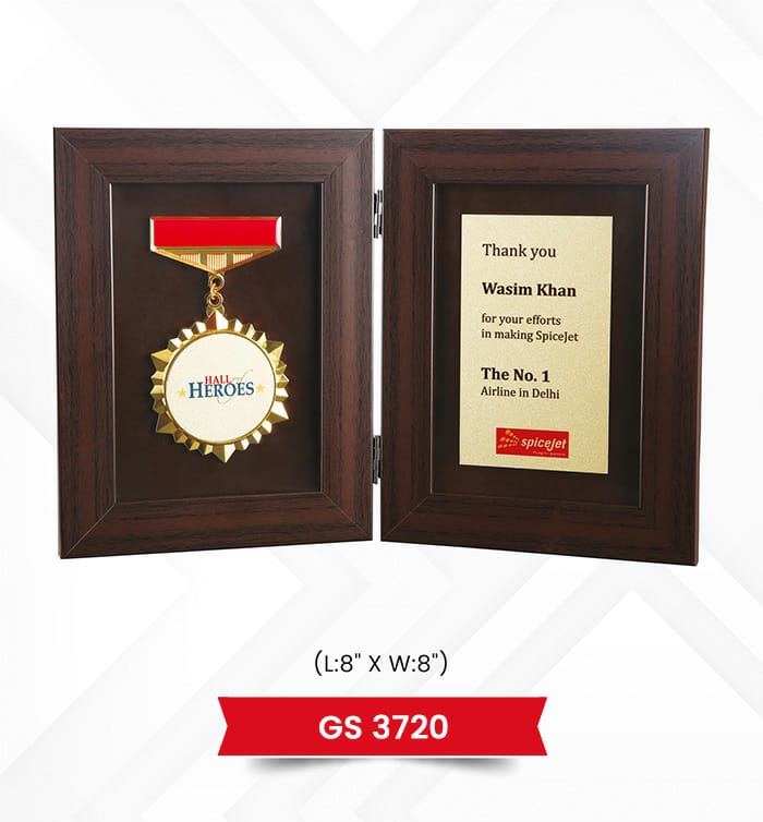 Foldable Wooden Memento & Plaque 