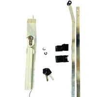 Three Point Electrical Panel Lock - Color: Silver