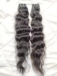 100% Natural Indian Temple Human Hair High Quality Raw Unprocessed Wavy Texture