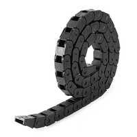 Plastic Cable Drag Chain - Nylon Material, 23-48 Mm Size, Black Color | Customized Hole Shape, Industrial Usage, 1 Year Warranty