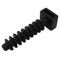 Cable Tie Mount Tie Base - Color: Black