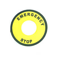Pvc Printed Label - Color: Yellow