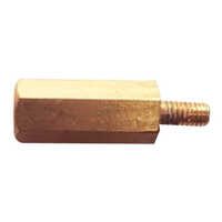 Brass Hex Pcb Studs - Color: Golden