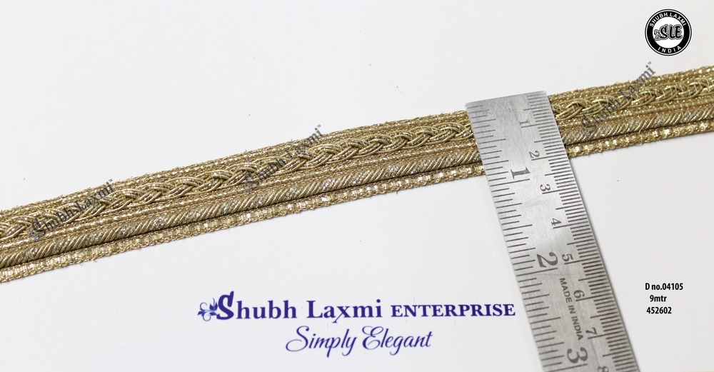 golden zari lace
