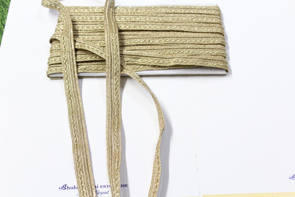 golden zari lace