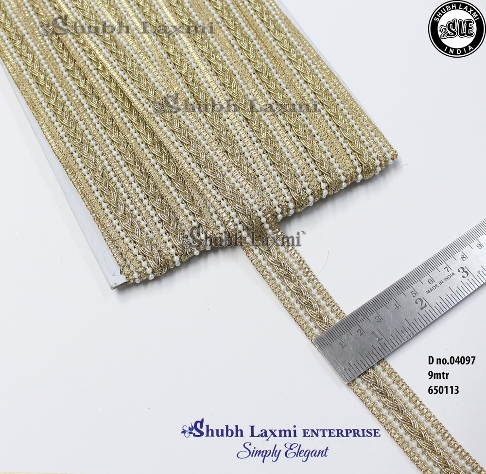 EMBROIDERY &MOTI LACE
