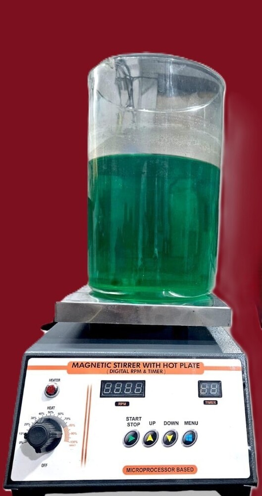 Magnetic stirrer with hot plate