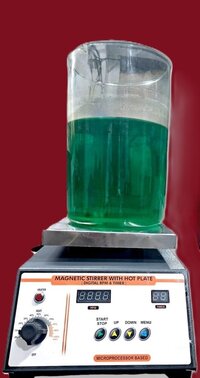 Magnetic stirrer with hot plate