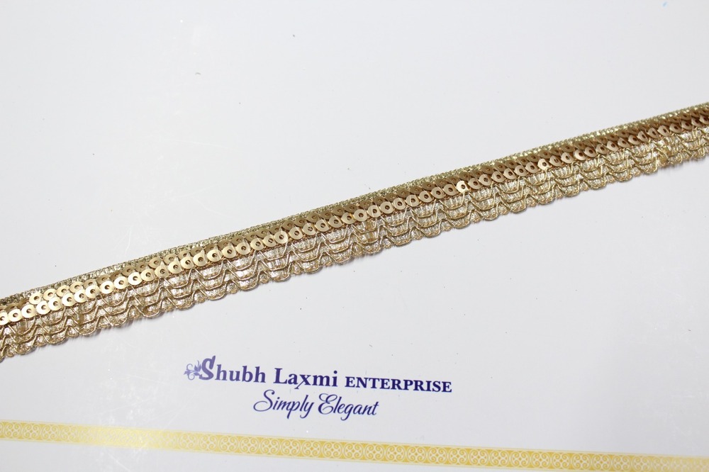 Golden Sequence Lace - Decoration Material: Sequins