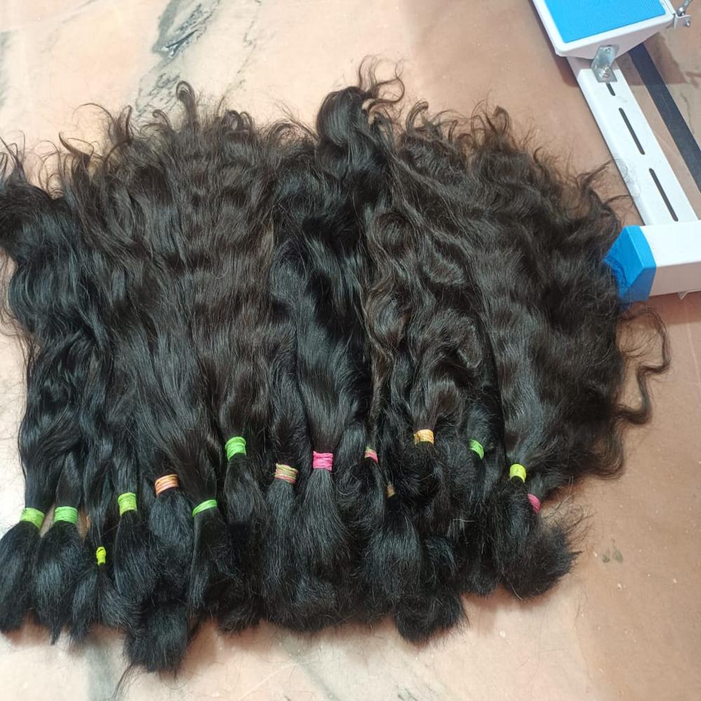 South Indian Temple Short Size Bulk Human Hair Raw Unprocessed Bundle