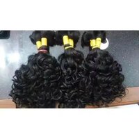 South Indian Temple Remy Short Size Bulk Hair Bundle Unprocessed Raw Hair