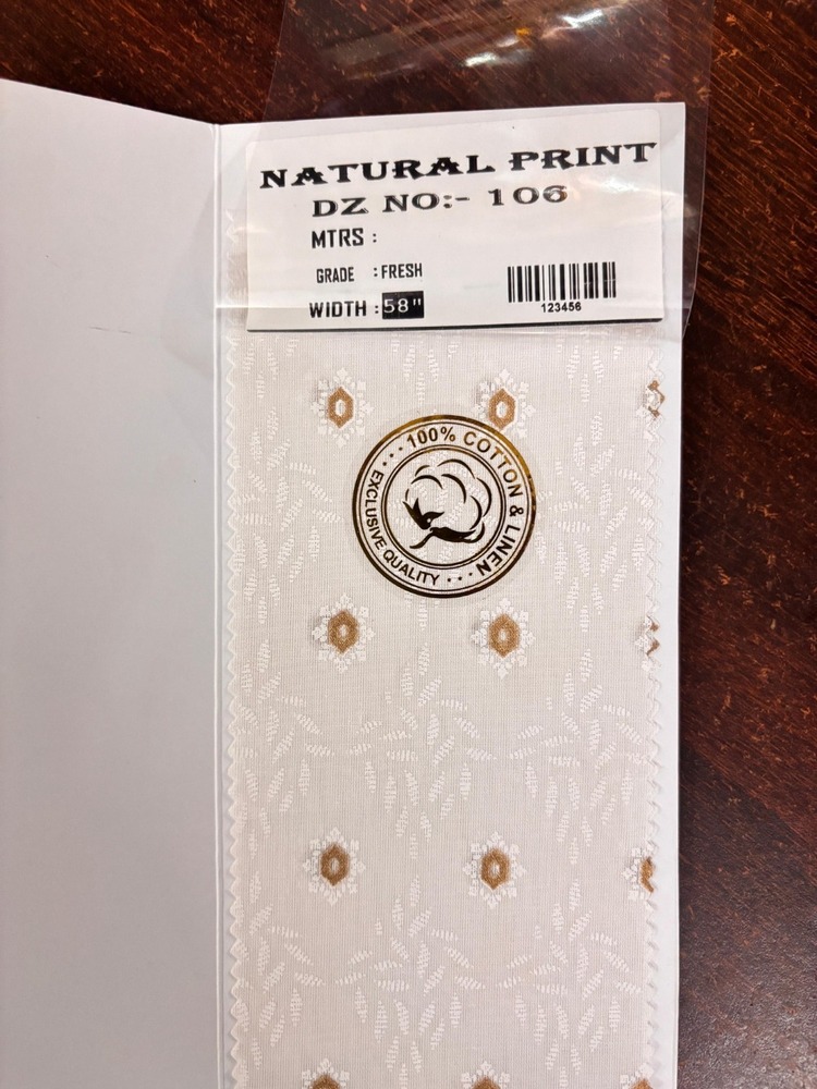 Kurta Shirting  Fabric - Color: White