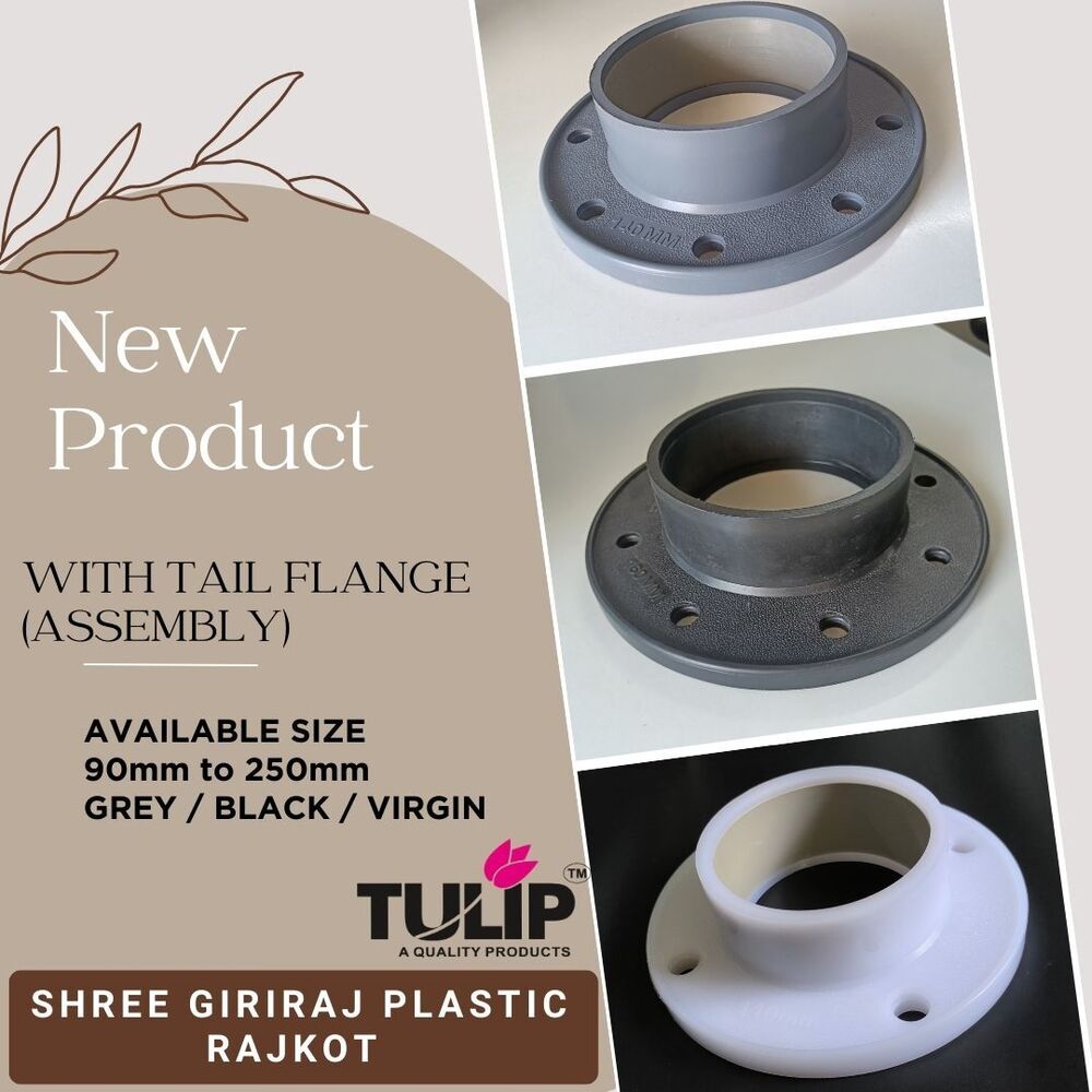 Pp Agriculture Pipe Flange - 63mm To 200mm Size, Black Female Connection | Premium Pp Material, Thermal Resistance, Easy Installation